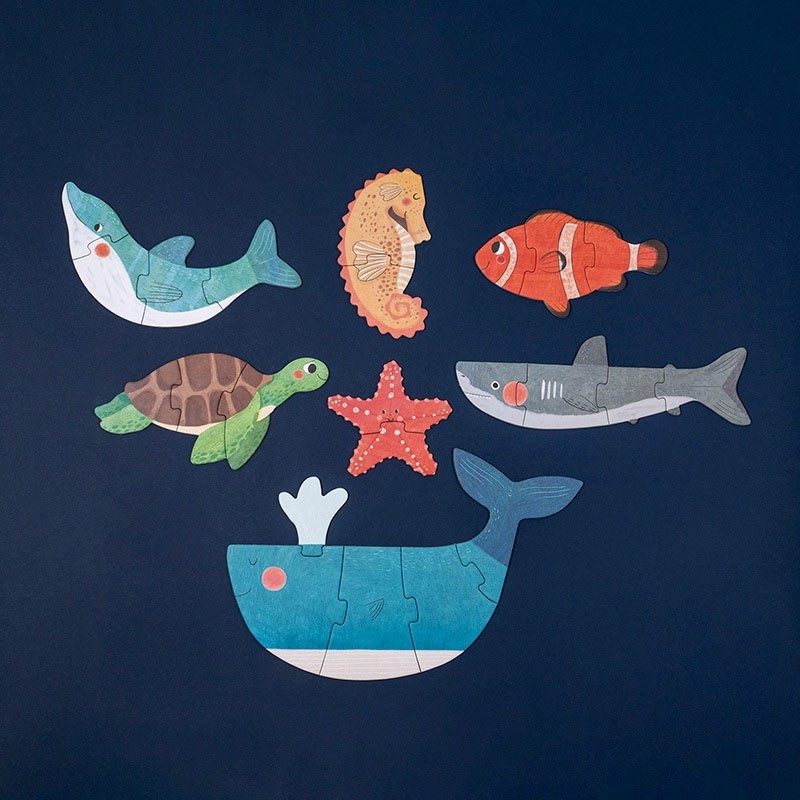 progresivo y reversible de animales del mar